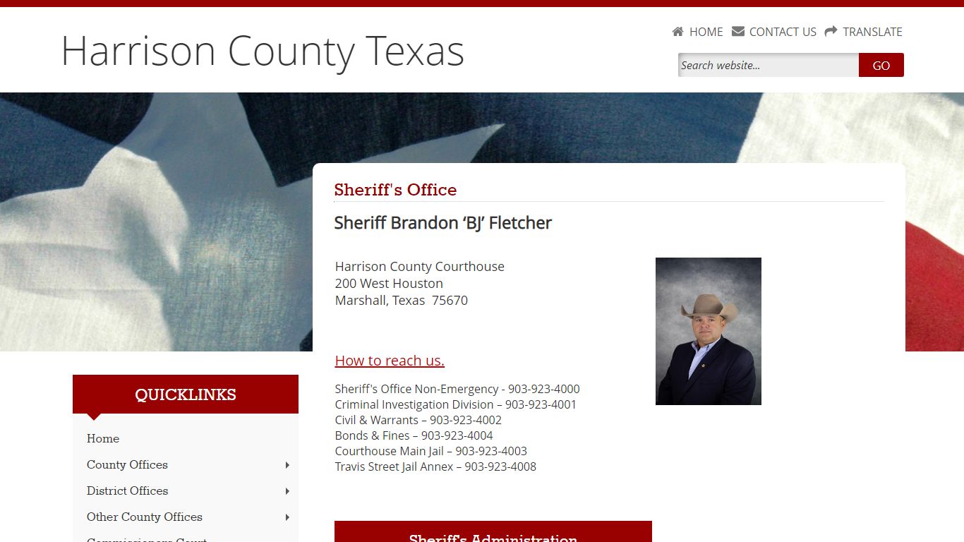 Sheriff - Harrison County, TX